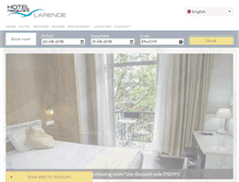 Tablet Screenshot of hotellarende.com